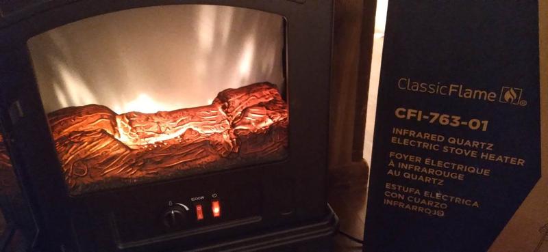 Classic Flame Infrared Quartz Stove Heater withThermostat - QVC.com