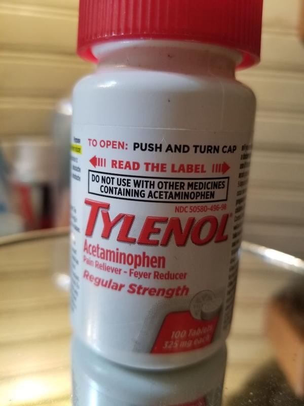 Tylenol Ingredients Label