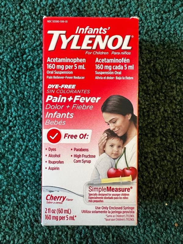 Infants' Tylenol Acetaminophen Liquid Medicine, Grape, 1 fl. oz ...