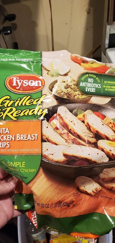 Tyson® Grilled & Ready® Fully Cooked Frozen Fajita Chicken Breast Strips,  22 oz - Kroger