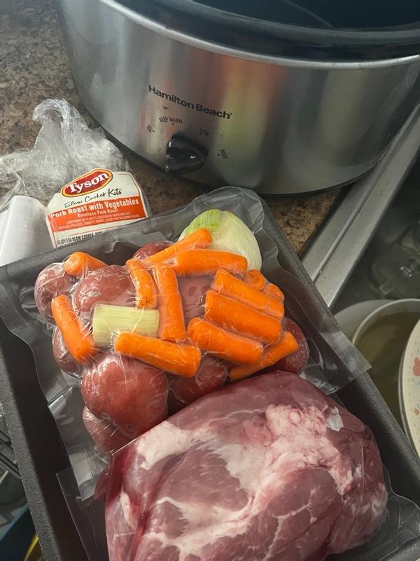 Tyson® Slow Cooker Pork Roast with Vegetables Family Size Meal Kit