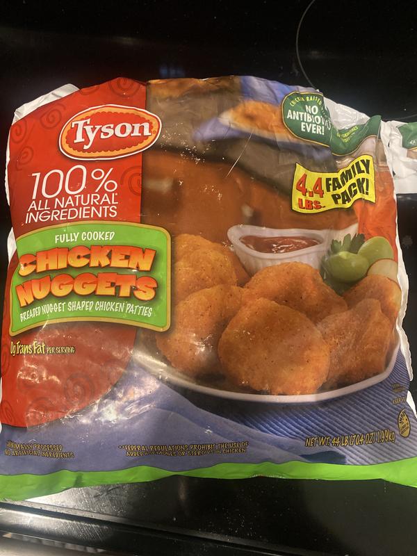 Tyson Fully Cooked Chicken Nuggets, 2 lb Bag (Frozen)