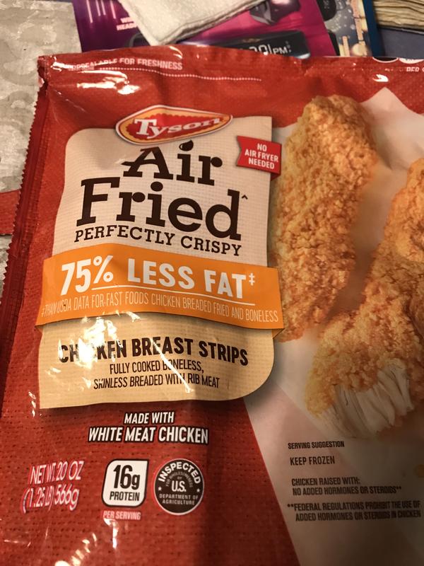 Tyson chicken outlet strips air fryer