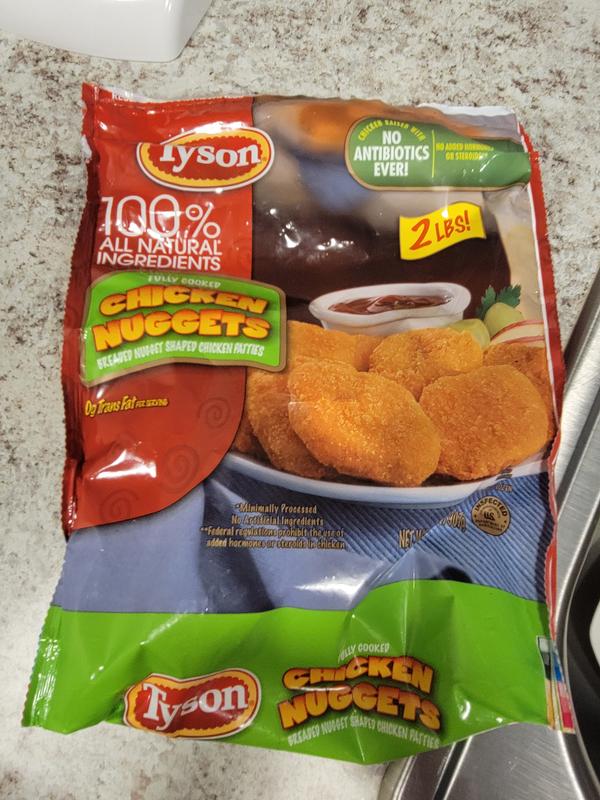 Tyson Fully Cooked Chicken Nuggets, 2 lb Bag (Frozen)