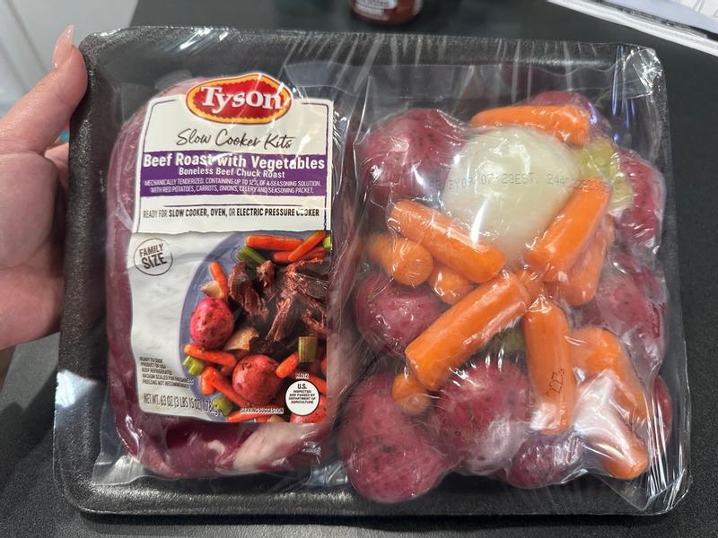 Tyson Slow Cooker Beef Roast with Vegetables Family Size Kit 44