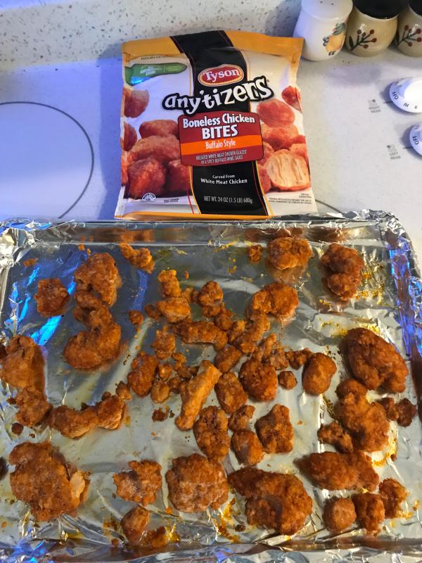 Tyson Any'tizers Buffalo Style Boneless Chicken Bites, Lb Bag