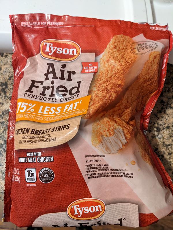 Tyson Air Fried Perfectly Crispy Chicken Breast Strips 20 3969