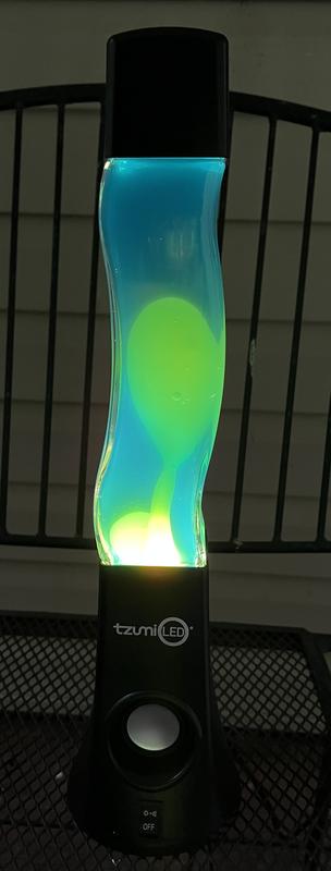 Tzumi Aura 16.9 in. Black ColorFlow Integrated LED Lava Lamp