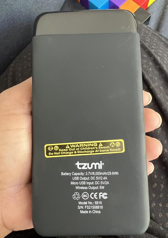 Pocket Juice 8K Qi Wireless Portable Charger – Tzumi®
