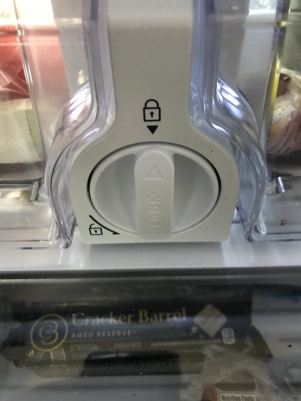 the lock arrow readily aligns with refrigerator lock arrow for a secure fit; fits like refrigertaor brand and no leaks!