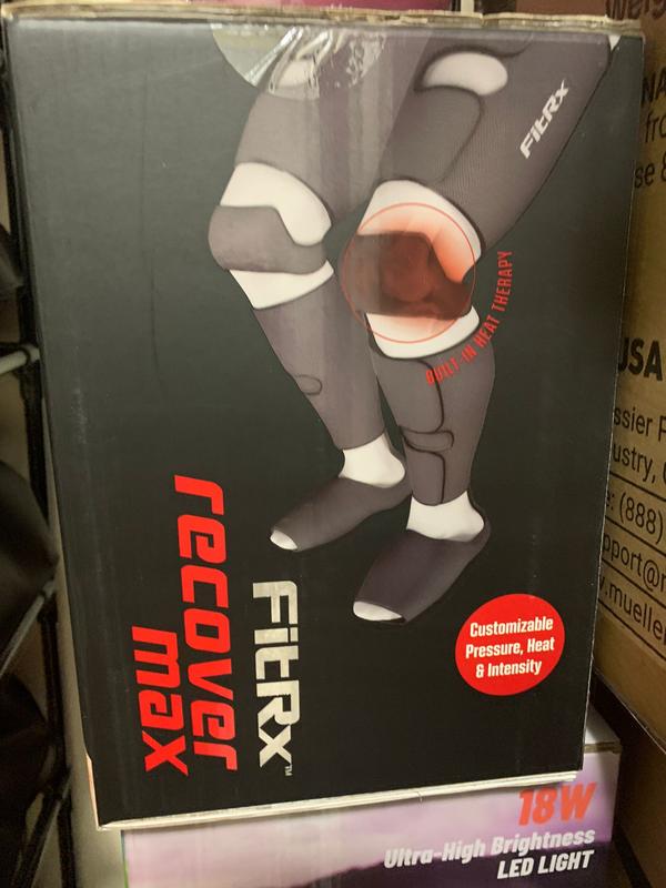 FitRx RecoverMax Leg Massager, Heated Compression Leg and Foot