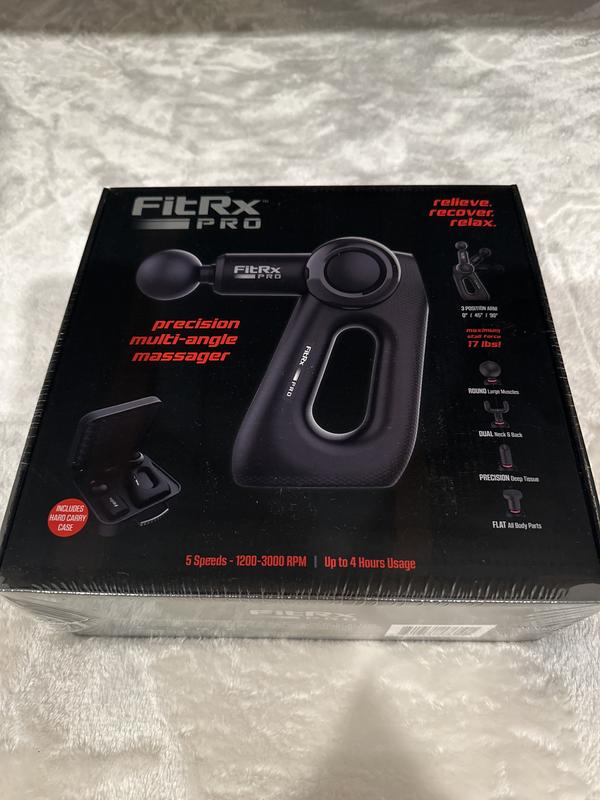 FitRx Heat Therapy Neck and Back Massager, Handheld Massage Gun