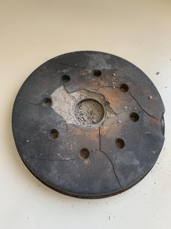 Broken bottom of paper towel holder