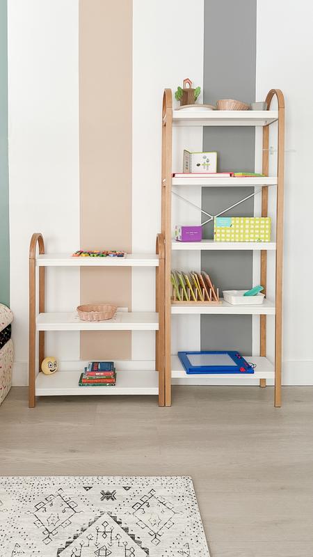 Scaffale Spezie Bellwood Umbra - 3 Ripiani Espandibili, Legno E Plastica Riciclata