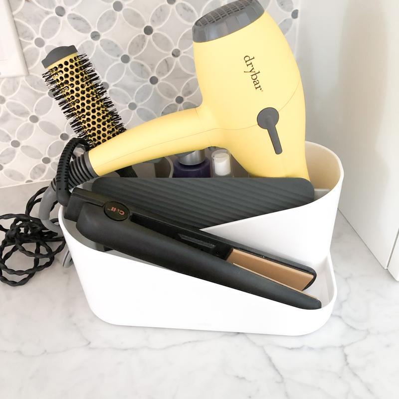 Umbra Glam Hair Tool Organizer - White Charcoal