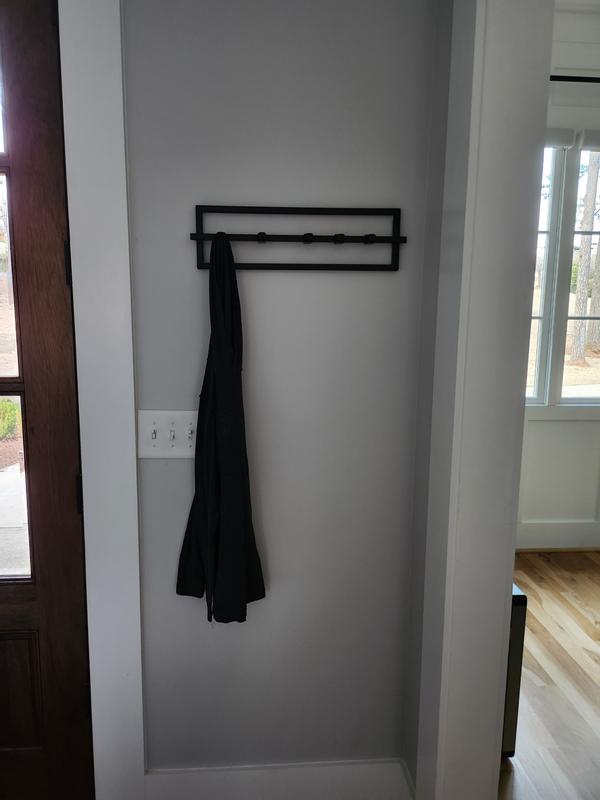  UOCO Coat Hook Rail Wall Mounted Coat Rack-5 Double