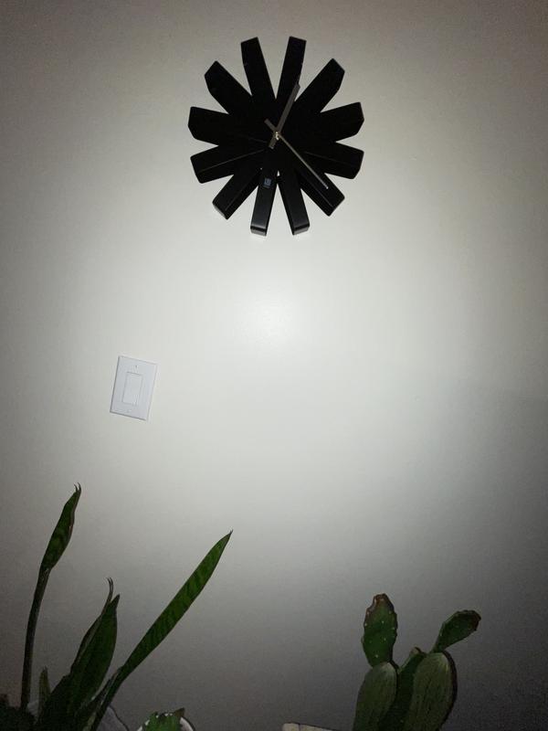 Umbra 12-in Black Ribbon Wall Clock