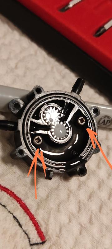 Screws with damaged gaskets