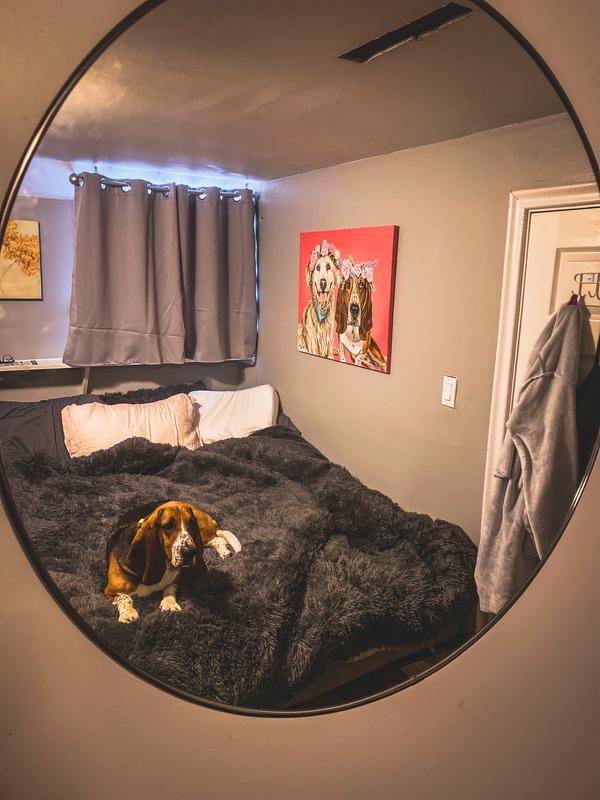 Great alternative to a standing floor mirror!