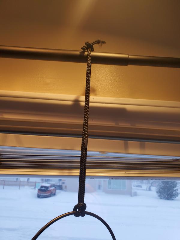 String was cut so laces weren't hanging long