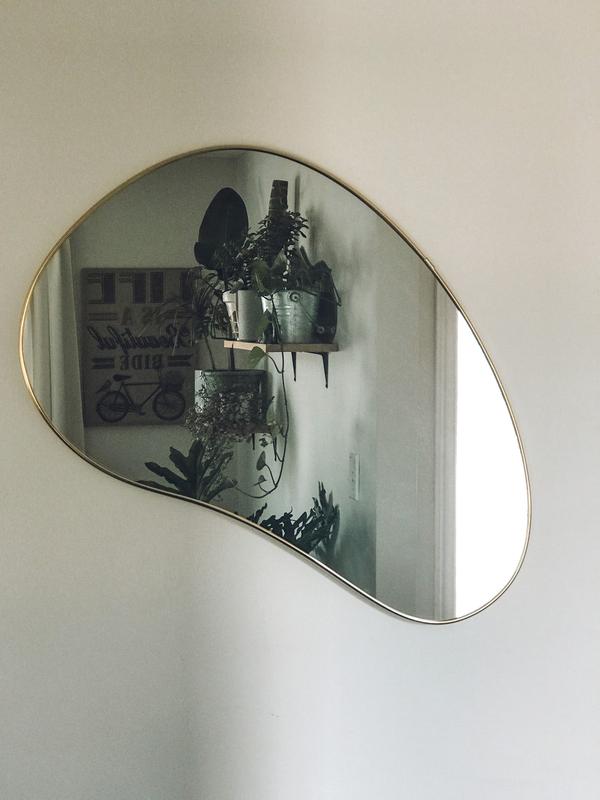 My new mirror hanging near my front hall