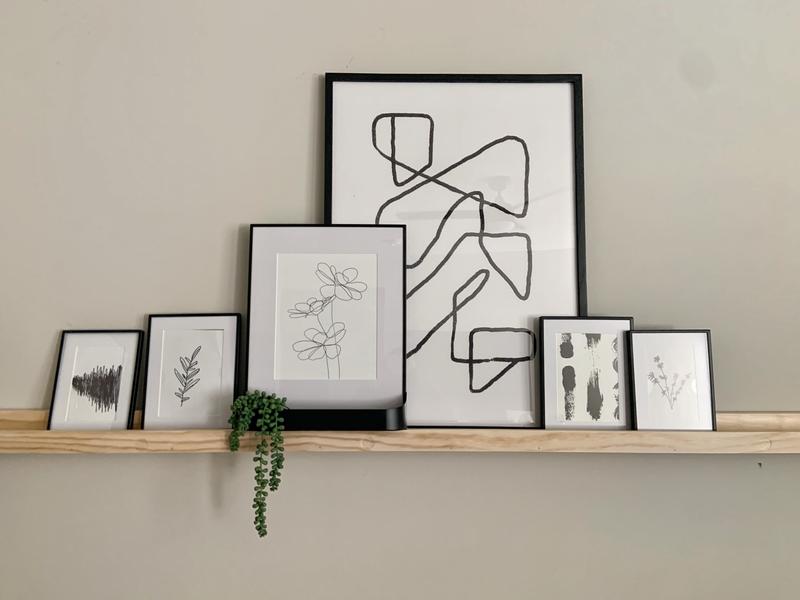 Front view of frames