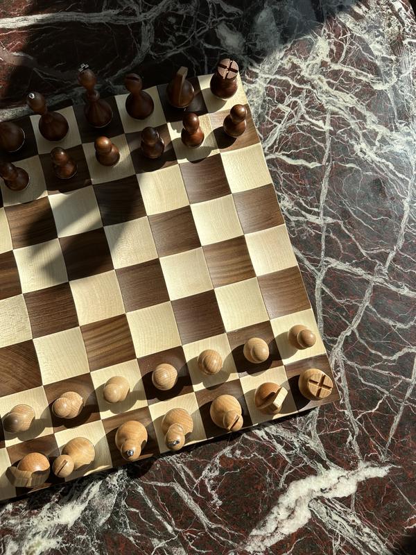 Umbra Wobble Chess Set Walnut 377601-656 - The Home Depot