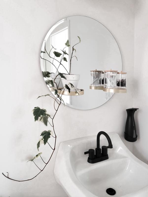 The perfect spot for a walk mount soap dispenser!