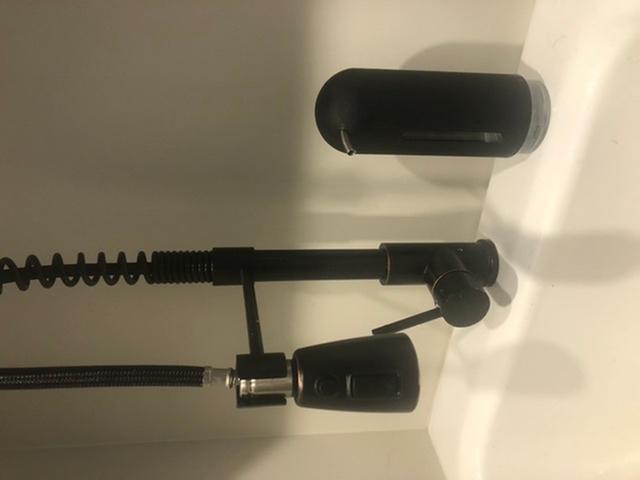 Soap dispenser in laundry room