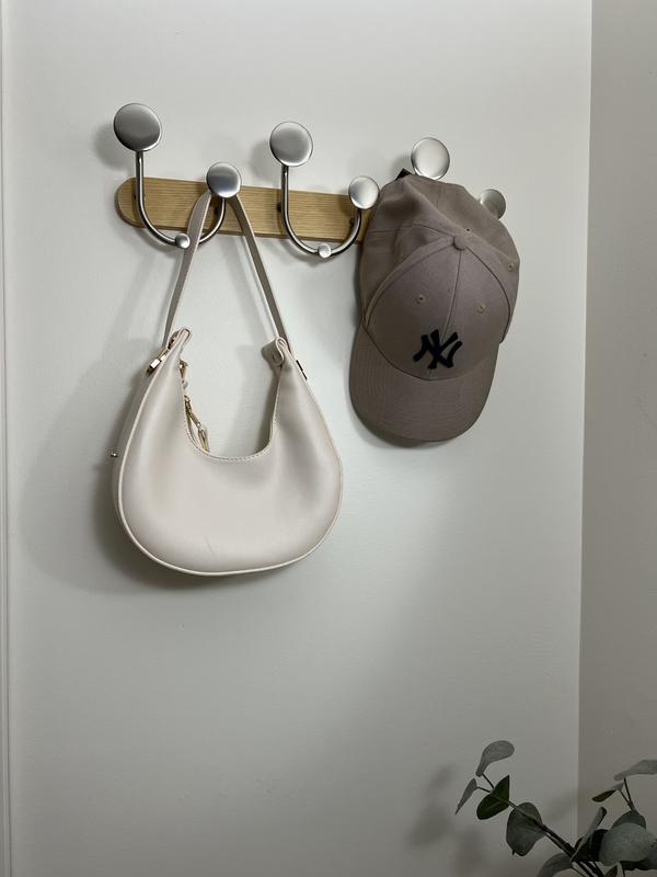 Modern Wall Mount Coat Rack, Melody 9 Hook