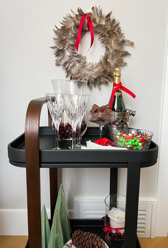 Bellwood Bar & Storage Cart - Modern Bar Cart | Umbra