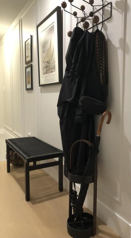 UMBRA umbrella stand with Walnut accent