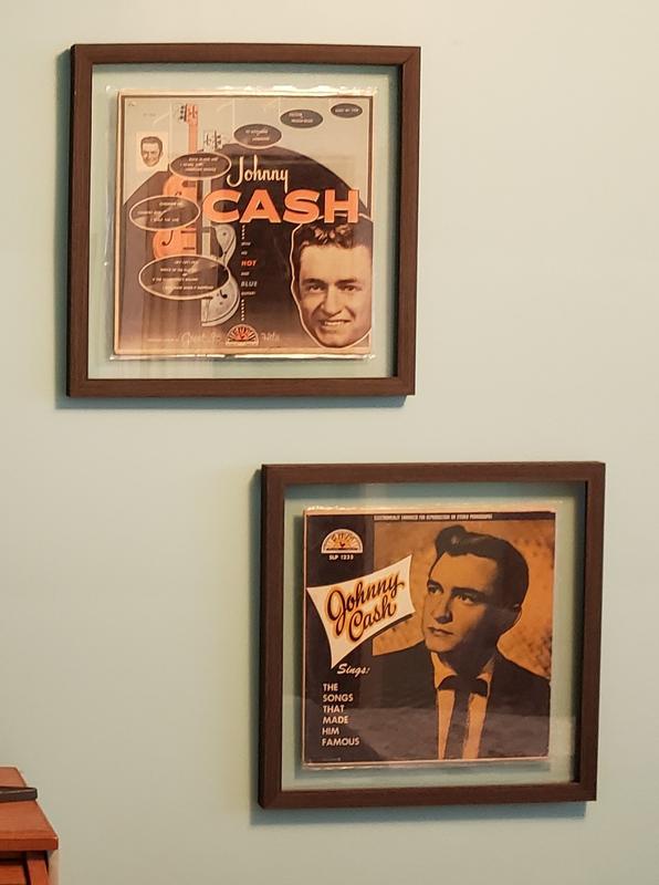 Frames filled and hung