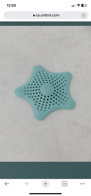 Attrape cheveux en silicone Starfish bleu - Umbra - Bleu