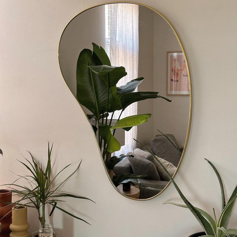umbra HUBBA PEBBLE ミラー Modern Wall Mirror - Pebble | Organic Shaped Mirror by Umbra