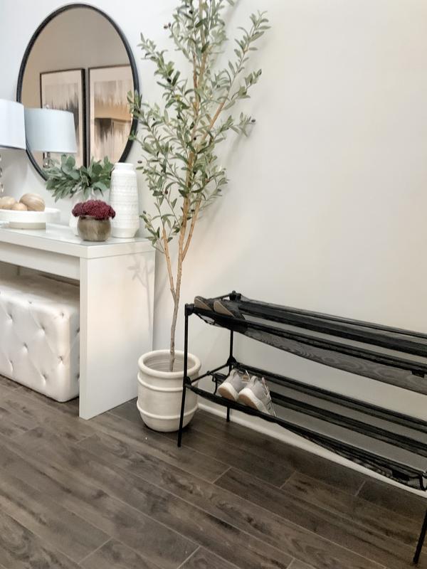 Umbra 22.95-in H 2 Tier 14 Pair Black Metal Shoe Rack at Lowes.com