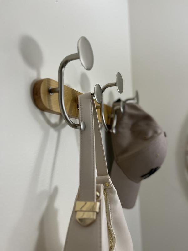 Modern Wall Mount Coat Rack, Melody 9 Hook