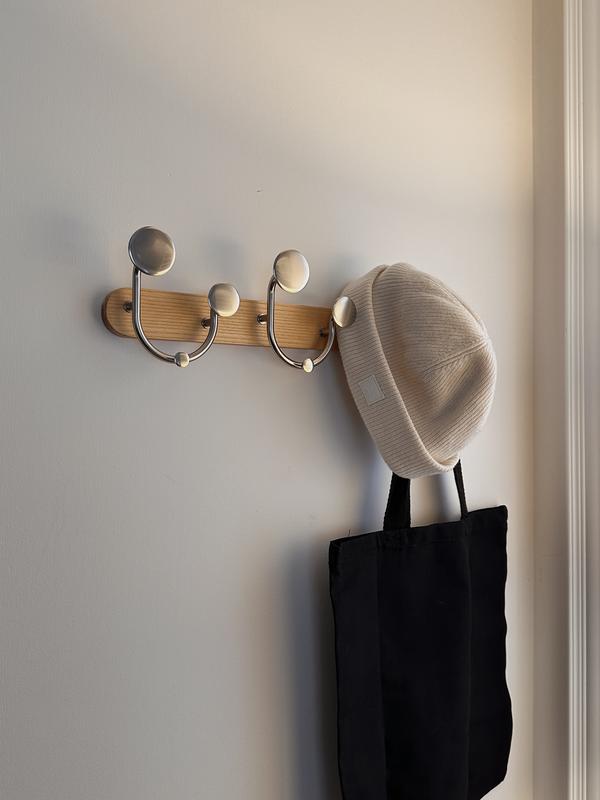 Modern Wall Mount Coat Rack, Melody 9 Hook