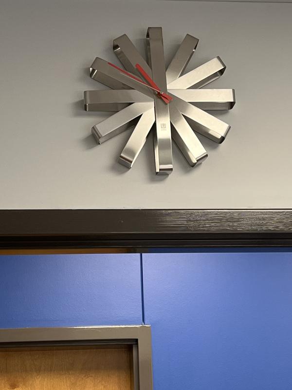 Umbra, Wall Decor, Umbra Ribbon Metal Wall Clock