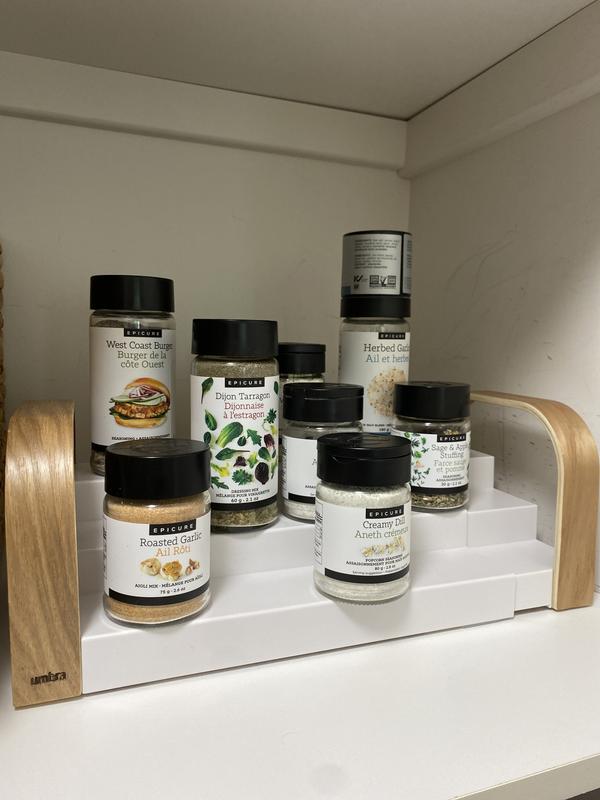 3-Tier Spice Shelf (White & Natural), Umbra Bellwood