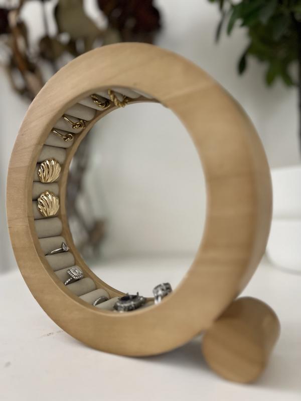 Umbra Ferris Jewelry Organizer Ring Holder Natural Wood Umbra