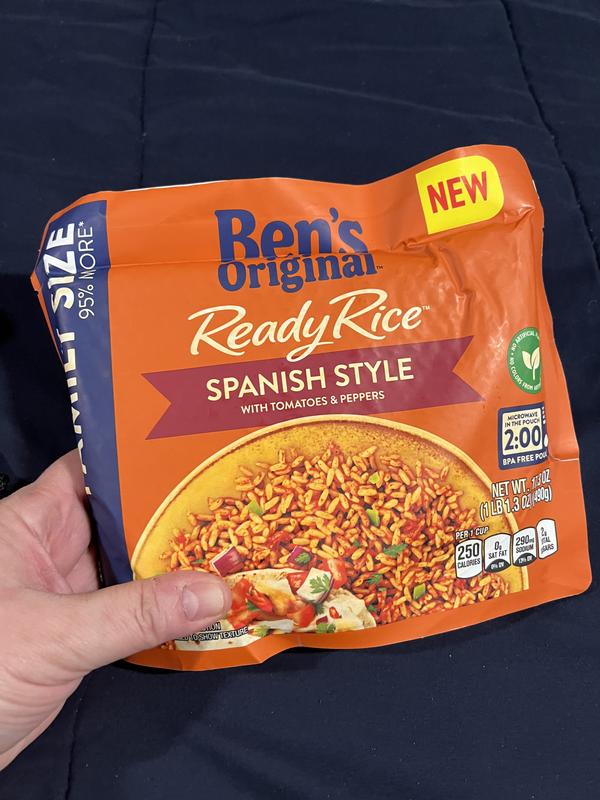 Spanish-Style Rice, Instant Microwavable Rice