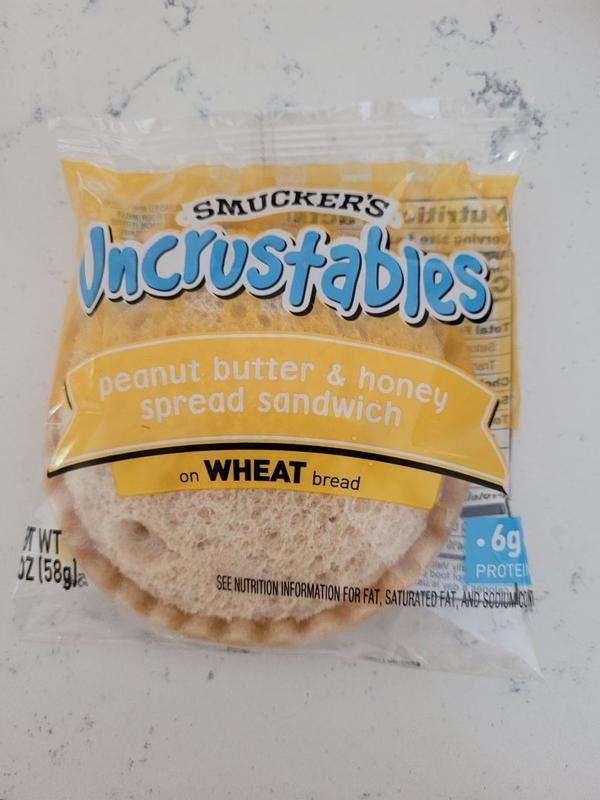 Smuckers Uncrustables Peanut Butter And Honey Spread, 56 OFF