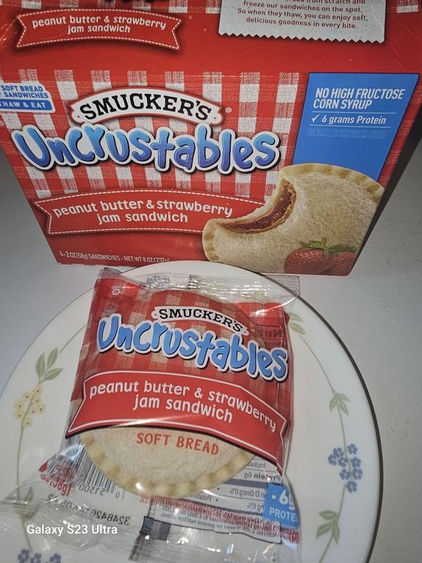 Smucker's Uncrustables Peanut Butter & Strawberry Jam Smucker's Uncrustables Peanut Butter & Strawberry Jam