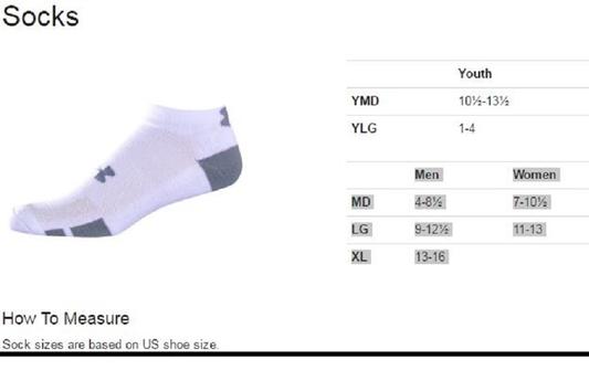 under armour men's socks xl