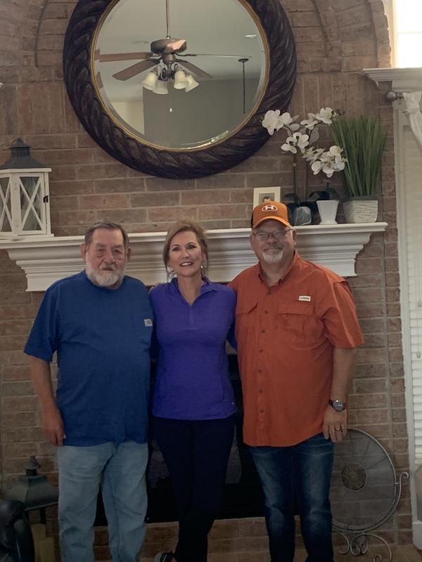 wonderful with the rust shirt!