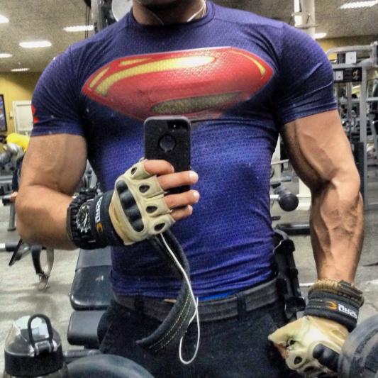 ウエイトトレーニング Under Armour superman compression Under Armour x Superman Compression Shirt Blue (1244399-401