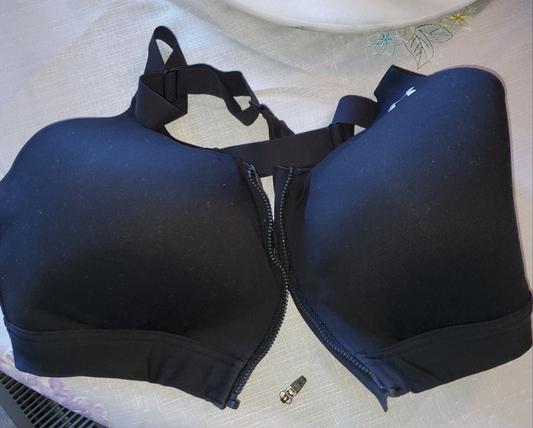 under armour front closure sports bra