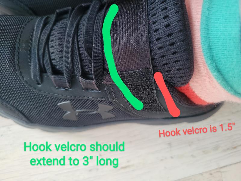 Under armor clearance velcro shoes