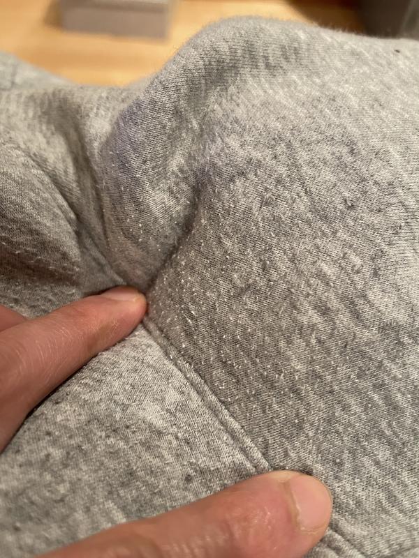 Pilling after first wear before wash.